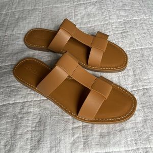 NEW Madewell The Boardwalk T-Strap Slide Sandal size 7